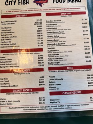 Menu photo 6 The City Fish Cupertino, CA Menu photo 6 The City Fish Cupertino, CA