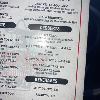 Jose Tequilas - The take out dessert menu needs to be more descriptive! - Mexican Near Me - Norfolk, Virginia Jose Tequilas - The take out dessert menu needs to be more descriptive! - Mexican Near Me - Norfolk, Virginia