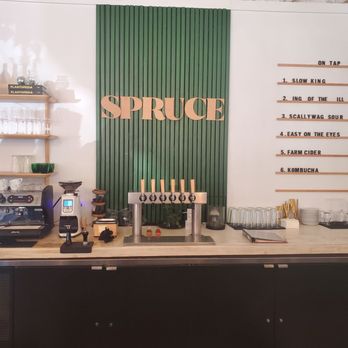 Spruce - The company back drop - Coffee & Tea Near Me - Jacksonville, Florida