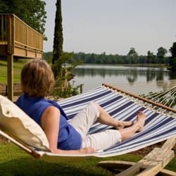 Tubbies Spa & Patio - Hammocks make the perfect place for an afternoon nap.