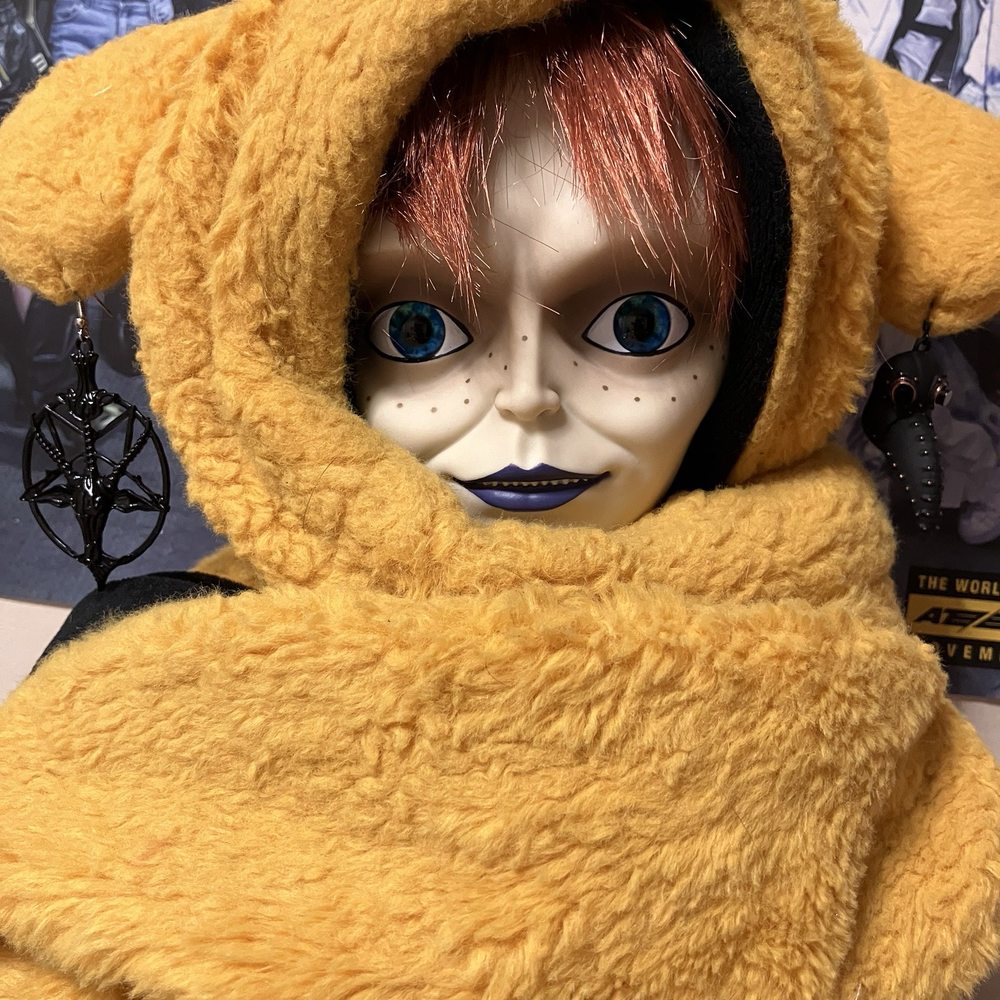 Spencer's - Jake from Adventure time hat, Baphomet earring, Plague doctor earring, and Glen doll. - Gift Shops Near Me - Muskegon, Michigan
