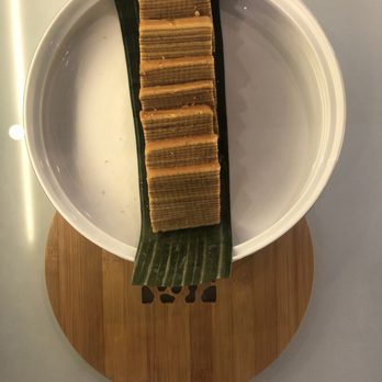 Kopitiam - Kuih lapis ($3) - thousand layer butter cake with cinnamon - Malaysian Near Me - New York, New York