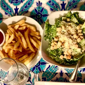 ABA Turkish Restaurant - French Fries (with Main Course)  were thick fries but good $5.95    5*   Caesar Salad (with Main Course)  was very basic $10.95.  3* - Turkish Near Me - New York, New York