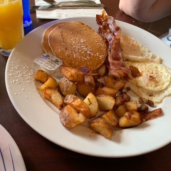 Clancy's By The Sea - Pancakes, eggs over easy, homefries and bacon - Seafood Near Me - Ocean City, New Jersey