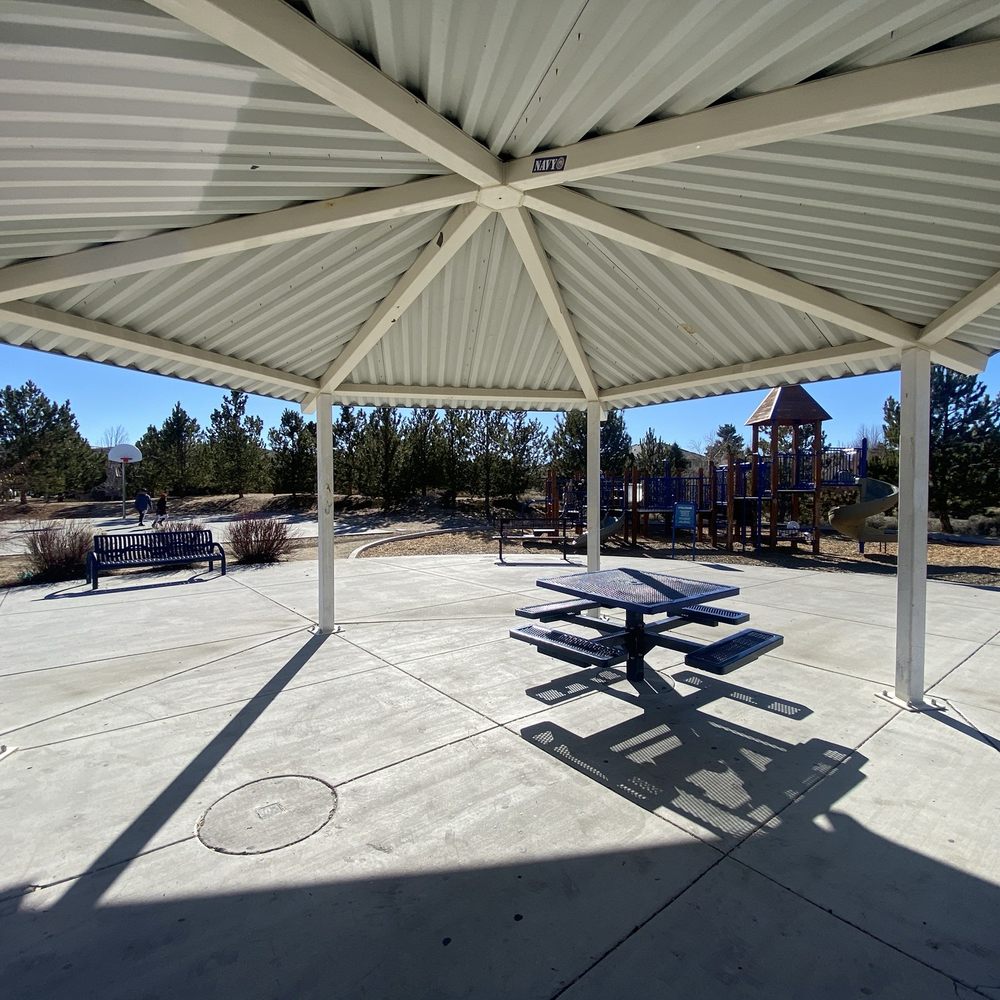 Bitterbrush Park - Covered eating area, there are several benches and picnic tables at the park. - Parks Near Me - Sparks, Nevada Bitterbrush Park - Covered eating area, there are several benches and picnic tables at the park. - Parks Near Me - Sparks, Nevada