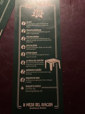 Menu photo 3 La Mesa Del Rincon San Diego, CA