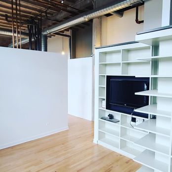 LH Paint and Design - Super sleek bookcases in a recent repaint around south loop. - Painters Near Me - Chicago, Illinois