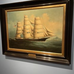 Minnesota Marine Art Museum - A ship in a painting.