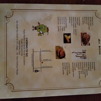Upland German Delicatessen - Menu - Delis Near Me - Upland, California Upland German Delicatessen - Menu - Delis Near Me - Upland, California