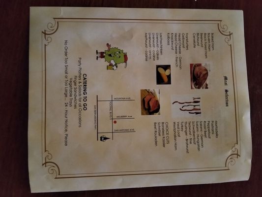 Menu photo 1 Upland German Delicatessen Upland, CA Menu photo 1 Upland German Delicatessen Upland, CA