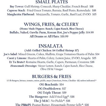 Beachside Bistro - Menu - Tapas/Small Plates Near Me - Bay Saint Louis, Mississippi Beachside Bistro - Menu - Tapas/Small Plates Near Me - Bay Saint Louis, Mississippi