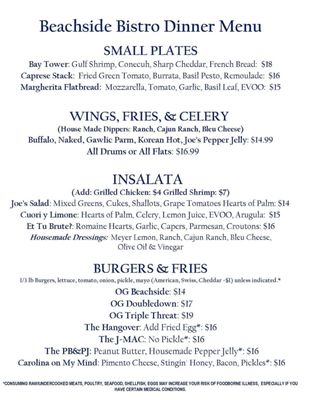 Menu photo 2 Beachside Bistro Bay Saint Louis, MS Menu photo 2 Beachside Bistro Bay Saint Louis, MS