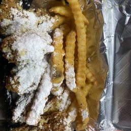 Honey lemon pepper with crack powder. Very small order of fries. Honey lemon pepper with crack powder. Very small order of fries.