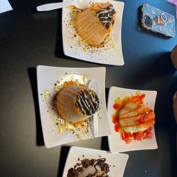 Shaved ice: snow tiger, polar affogato and Mexican candy. Shaved ice: snow tiger, polar affogato and Mexican candy.