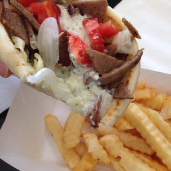 Abraham's Gyros - Gyro platter, soda not shown - Greek Near Me - Myrtle Beach, South Carolina