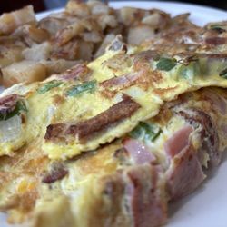 The works omelette up close