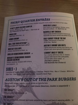 Menu photo 8 Austons on 98 Miramar Beach, FL