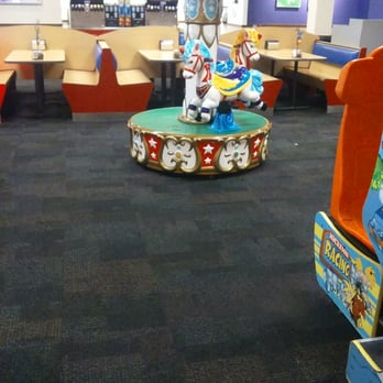 Chuck E. Cheese - Carousel missing horse - Pizza Near Me - San Bernardino, California