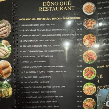 Dong Que - Menu - Vietnamese Near Me - Peoria, Arizona