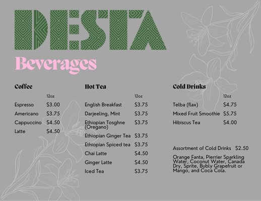 Menu photo 8 Desta Ethiopian Cafe Oakland, CA Menu photo 8 Desta Ethiopian Cafe Oakland, CA