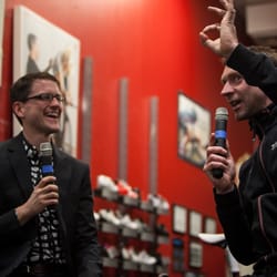 Bicycle Habitat - Soho manager Dave interviews Jens Voigt. "How much time have you spent on the bike since you set the hour record?" Dave asks.