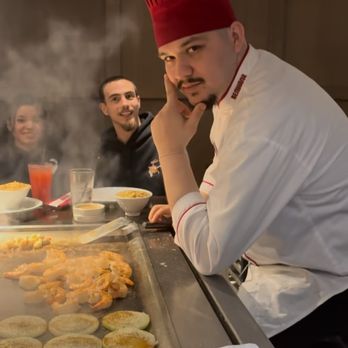Benihana - Chef Chis posing for my video. He is so sweet. - Teppanyaki Near Me - Arcadia, California Benihana - Chef Chis posing for my video. He is so sweet. - Teppanyaki Near Me - Arcadia, California