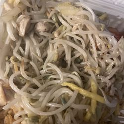 May Garden Chinese - I thought I was looking at noodles when I was ordering but they're not. Theses are sprouts !!