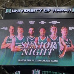 University of Hawaii at Manoa Basketball - 2026-03-07. UH Basketball, Senior Night.