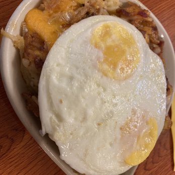 Pancake Chef Restaurant - Bacon skillet is massive and FULL of crumbled bacon. So tasty! - Buffets Near Me - Mackinaw City, Michigan Pancake Chef Restaurant - Bacon skillet is massive and FULL of crumbled bacon. So tasty! - Buffets Near Me - Mackinaw City, Michigan