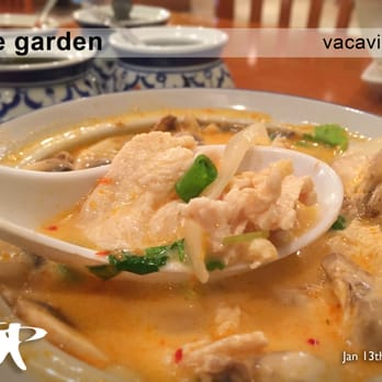 Rose Garden - Tom-Kha-Gai aka "Coconut soup" (Very popular dish) Small order - $5.50 - Thai Near Me - Vacaville, California Rose Garden - Tom-Kha-Gai aka "Coconut soup" (Very popular dish) Small order - $5.50 - Thai Near Me - Vacaville, California