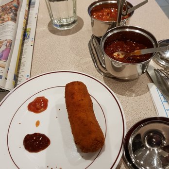 Jaffna House - The mutton roll. Excellent with some of the chutney and the chilli sauce. - Indian Near Me - London, XGL Jaffna House - The mutton roll. Excellent with some of the chutney and the chilli sauce. - Indian Near Me - London, XGL