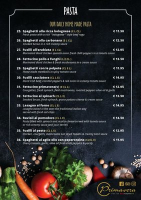 Menu photo 3 Primavera Restaurant Buncrana, DL
