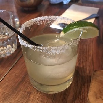 Barn Joo 35 - Serrano pepper margarita - really good if you like a spicy kick to your drink! - Korean Near Me - New York, New York