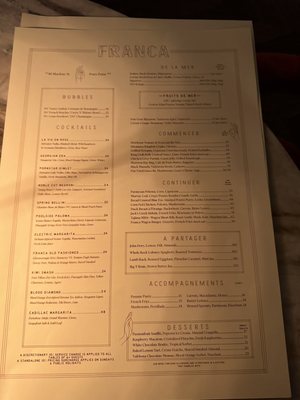Menu photo 2 Franca Potts Point, NSW
