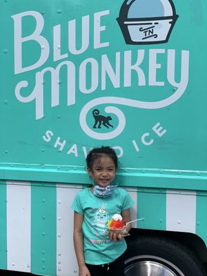 Blue Monkey Shaved Ice by null