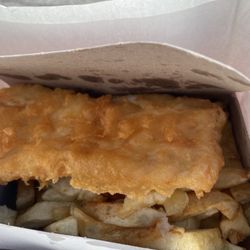 Duckworth's Fish & Chips - Halibut and chips