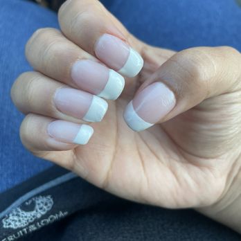 L A Nails - White lines made with nail polish not powder :( - Nail Salons Near Me - Arlington, Virginia L A Nails - White lines made with nail polish not powder :( - Nail Salons Near Me - Arlington, Virginia