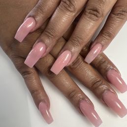 Natural powder nails done by the best Kathy!!! She's amazing and I'm a long time customer.