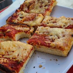 $25 cheese pizza, honestly the worst pizza I've ever had.