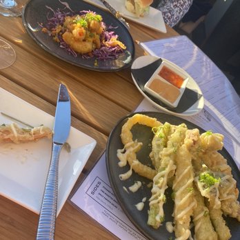 Mizu - Confetti Shrimp + dipping sauces & Local Tempura Veggies - Seafood Near Me - Charlotte, North Carolina Mizu - Confetti Shrimp + dipping sauces & Local Tempura Veggies - Seafood Near Me - Charlotte, North Carolina