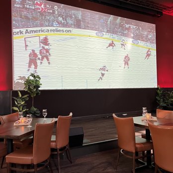 Bake's Place Bar & Bistro - Large screen by the stage - New American Near Me - Bellevue, Washington Bake's Place Bar & Bistro - Large screen by the stage - New American Near Me - Bellevue, Washington