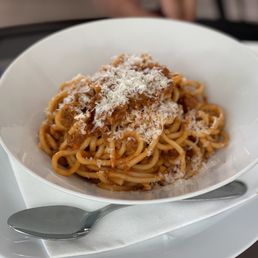Bucatini Bison Bolognese Pasta