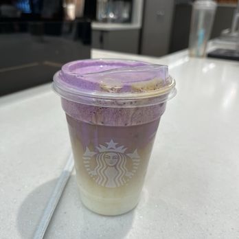 Starbucks - Grande Iced Ube Coconut Macchiato - Coffee & Tea Near Me - Van Nuys, California