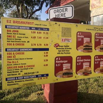 EZ Burger & Grill - Menu/Prices (Nov 2020) - Burgers Near Me - Upland, California