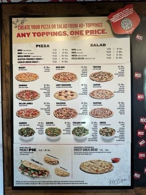 Menu photo 2 MOD Pizza Orlando, FL