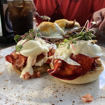 Clear Sky Cafe - Lobster Brie Bennie!! Yum!! - New American Near Me - Clearwater, Florida