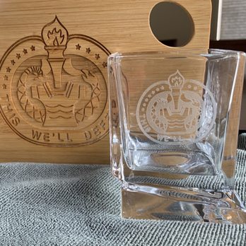 Twisted Sister Engraving - Great Work !! Bourbon glass and cutting board - Engraving Near Me Twisted Sister Engraving - Great Work !! Bourbon glass and cutting board - Engraving Near Me