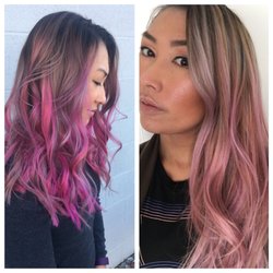 MS Hair Studio - Two diff pink sessions and two awesome outcomes.