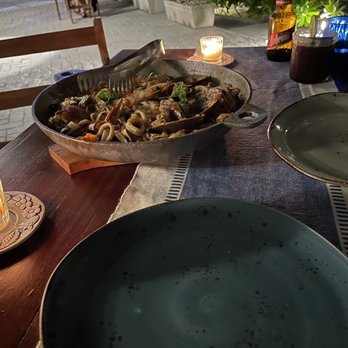 Spritz By Hemingway - Their specialty Tagliatelle Fruto de Mar - Italian Near Me - Tulum, ROO