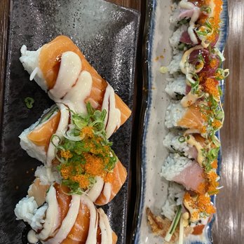 EBISU - Salmon lover and Elk Grove roll - Japanese Near Me - Elk Grove, California EBISU - Salmon lover and Elk Grove roll - Japanese Near Me - Elk Grove, California